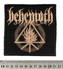 Квадратна бродирана метъл нашивка Behemoth Furor Divinus