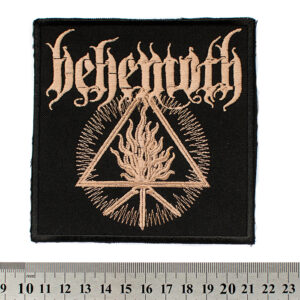 Квадратна бродирана метъл нашивка Behemoth Furor Divinus