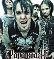 Малък плакат на Papa Roach с бандата