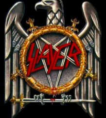 Плакат на Slayer с немския орел и надпис