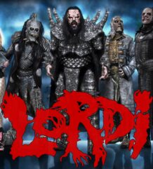 Перфектен малък плакат на Lordi с бандата