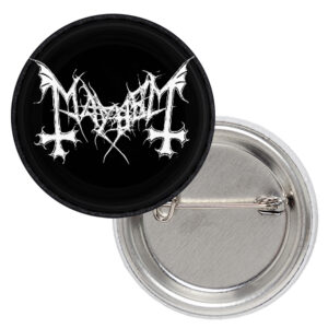 Малка значка на блек метълите Mayhem