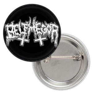 Значка на сатанистите Belphegor с надписа