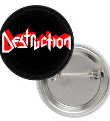 Малка значка на Destruction с надписа