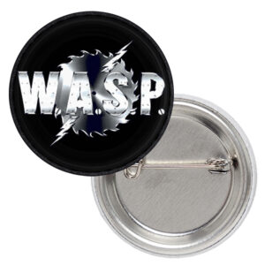 Малка значка на W.A.S.P. с логото на бандата