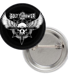 Значка на Bolt Thrower с череп с крила