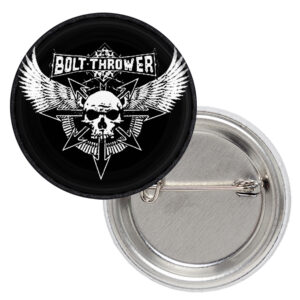 Значка на Bolt Thrower с череп с крила
