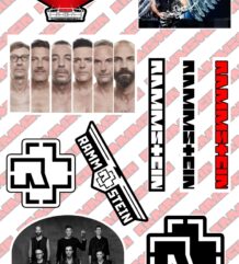 Стикерпак на Rammstein с 10 малки стикера