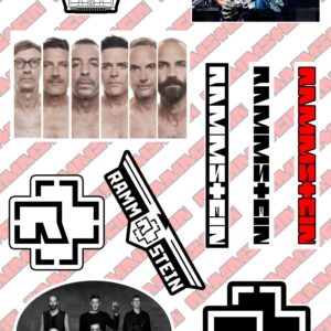 Стикерпак на Rammstein с 10 малки стикера
