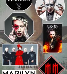 Стикер Пак на Marilyn Manson с 7 лепенки