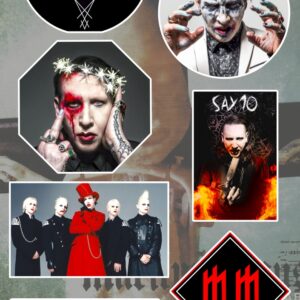 Стикер Пак на Marilyn Manson с 7 лепенки