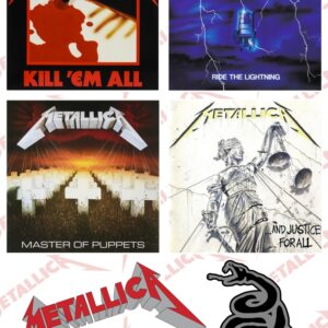 Стикер пакет на Metallica от 6 броя лепенки