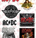 Стикер пак от 7 броя стикери на  AC/DC