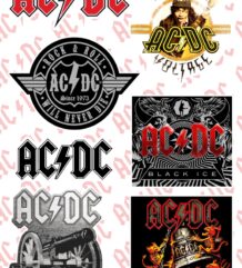 Стикер пак от 7 броя стикери на  AC/DC