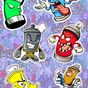 Стикери за телефон с Graffiti дизайни