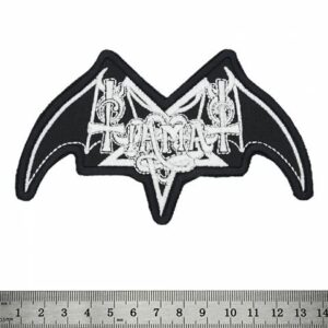 Бродирана метъл нашивка Tiamat Logo с крила на прилеп