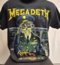 Тениска на Megadeth със скелет полицай