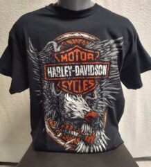 Рокерска тениска на Harley-Davidson с орел