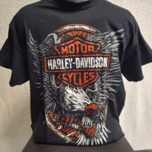 Рокерска тениска на Harley-Davidson с орел