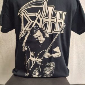 Тениска на групата Death с Чък Шулдинър