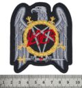 Бродирана метъл нашивка Slayer Eagle Logo с орел и пентаграм от мечове