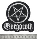 Бродирана метъл нашивка Gorgoroth Pentagram с обърнат пентаграм и лого
