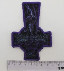 Метъл нашивка Cradle of Filth Midian Cross във форма на обърнат кръст