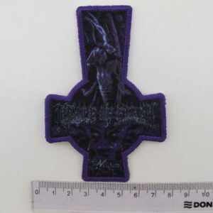 Метъл нашивка Cradle of Filth Midian Cross във форма на обърнат кръст