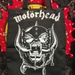 Черна текстилна чанта Motorhead с логото Snaggletooth - Hover Image