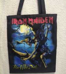 Черна плажна чанта Iron Maiden с принт на Eddie от албума Killers