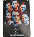 Метална табела Rammstein с лицата на групата от албума Sehnsucht