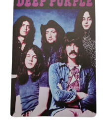Портретна декоративна табела Deep Purple с членовете на бандата