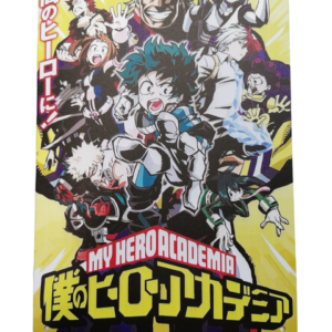 Метална табела My Hero Academia с главните аниме герои