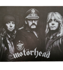 Хоризонтална метална табела Motörhead с портрет на групата