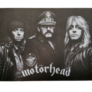 Хоризонтална метална табела Motörhead с портрет на групата
