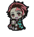 Везана нашивка Tanjiro Kamado Demon Slayer с Танджиро и Незуко