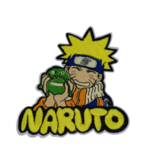 Цветна забавна нашивка Naruto Gama-chan с Наруто и жабата Гама-чан