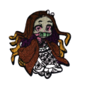 Малка бродирана нашивка Nezuko Kamado Demon Slayer