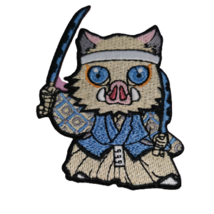 Бродирана аниме нашивка Hashibira Inosuke Demon Slayer с мечове