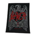 Оригинална бродирана метъл нашивка Slayer Eagle Logo в червено и сиво