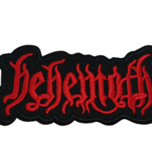 Бродирана метъл нашивка с червеното лого на Behemoth