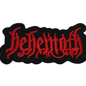 Бродирана метъл нашивка с червеното лого на Behemoth
