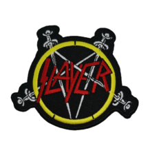 Метъл нашивка Slayer Eagle Logo с бродиран орел и мечове