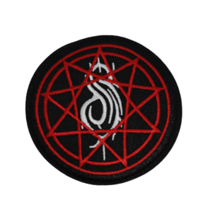 Бродирана метъл нашивка Slipknot с деветлъчна звезда и лого