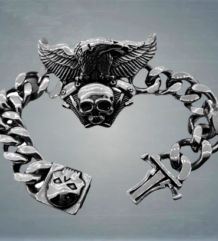 Harley Davidson рокерска гривна стомана