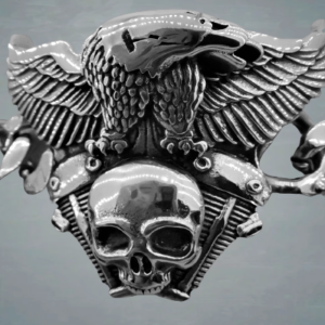 Harley Davidson рокерска гривна стомана - Hover Image