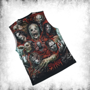 Евтин мъжки потник Slipknot с маски и лого - Hover Image