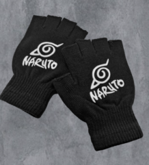 Naruto ръкавици без пръсти с надпис