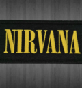 гръндж нашивка Nirvana Logo Оригинална бродирана гръндж нашивка Nirvana с жълто лого