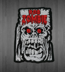 метъл нашивка Rob Zombie Zombie Face везан лицензиран пач